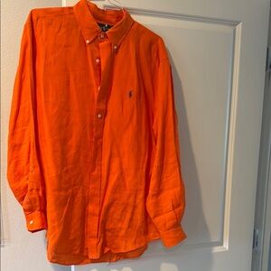 Polo by Ralph Lauren Orange Casual Button Down Shirt